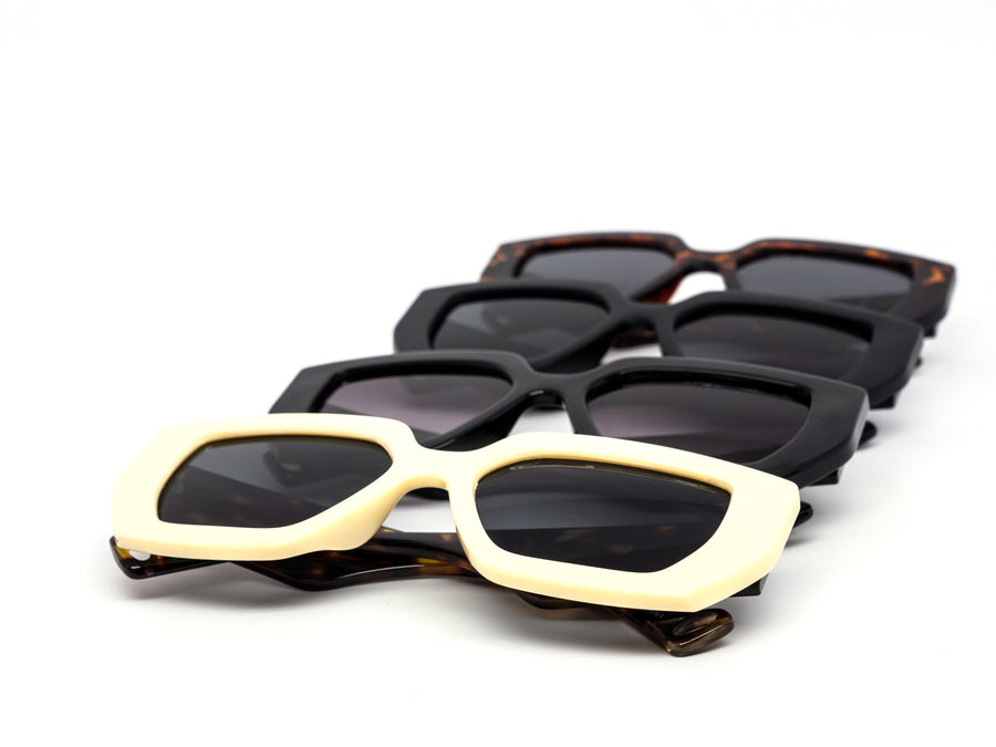 12 Pack: Elegant Oversized Chunky Wholesale Sunglasses