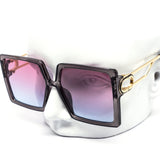 12 Pack: Oversized Modern Square Gradient Wholesale Sunglasses