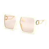 12 Pack: Oversized Modern Square Gradient Wholesale Sunglasses