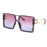 12 Pack: Oversized Modern Square Gradient Wholesale Sunglasses