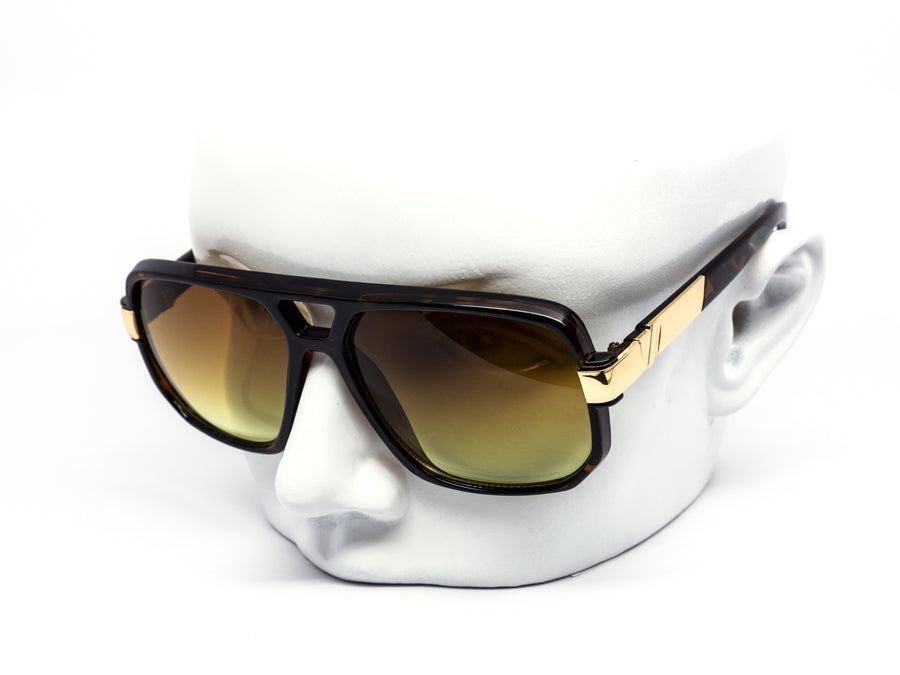 12 Pack: Retro Big Boss Aviator Duo-tone Wholesale Sunglasses