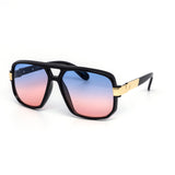12 Pack: Retro Big Boss Aviator Duo-tone Wholesale Sunglasses