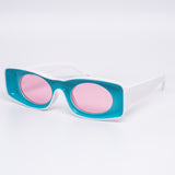 12 Pack: Unique Concave Inner Lens Rectangular Wholesale Sunglasses
