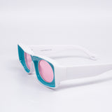 12 Pack: Unique Concave Inner Lens Rectangular Wholesale Sunglasses