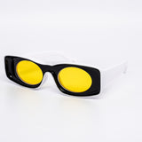 12 Pack: Unique Concave Inner Lens Rectangular Wholesale Sunglasses