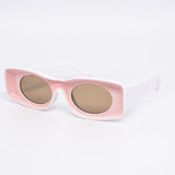 12 Pack: Unique Concave Inner Lens Rectangular Wholesale Sunglasses