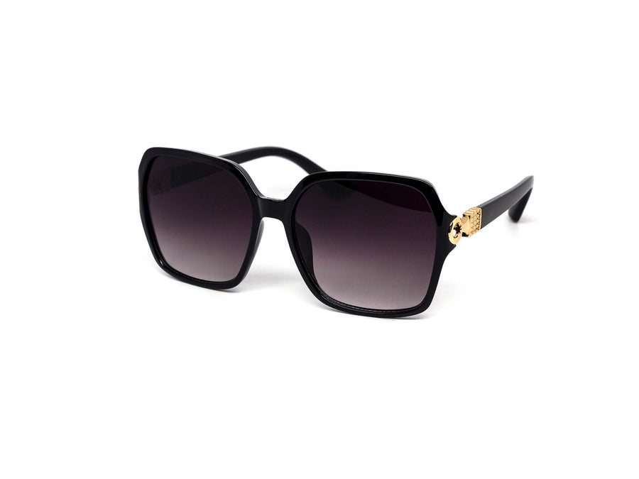 12 Pack: Classy Oversized Gold Ring Accent Wholesale Sunglasses