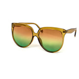 12 Pack: Minimalist Color Gradient Oversized Wholesale Sunglasses