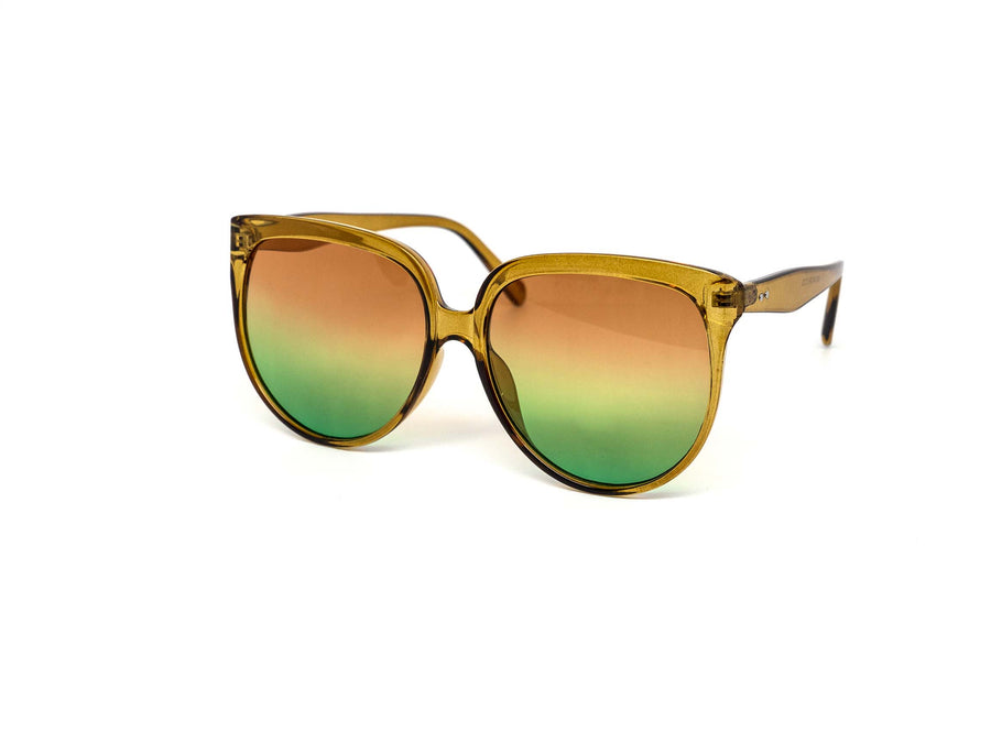 12 Pack: Minimalist Color Gradient Oversized Wholesale Sunglasses