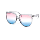 12 Pack: Minimalist Color Gradient Oversized Wholesale Sunglasses