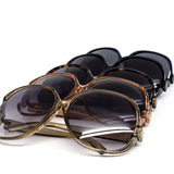 12 Pack: Classy Oversized Gradient Round Wholesale Sunglasses