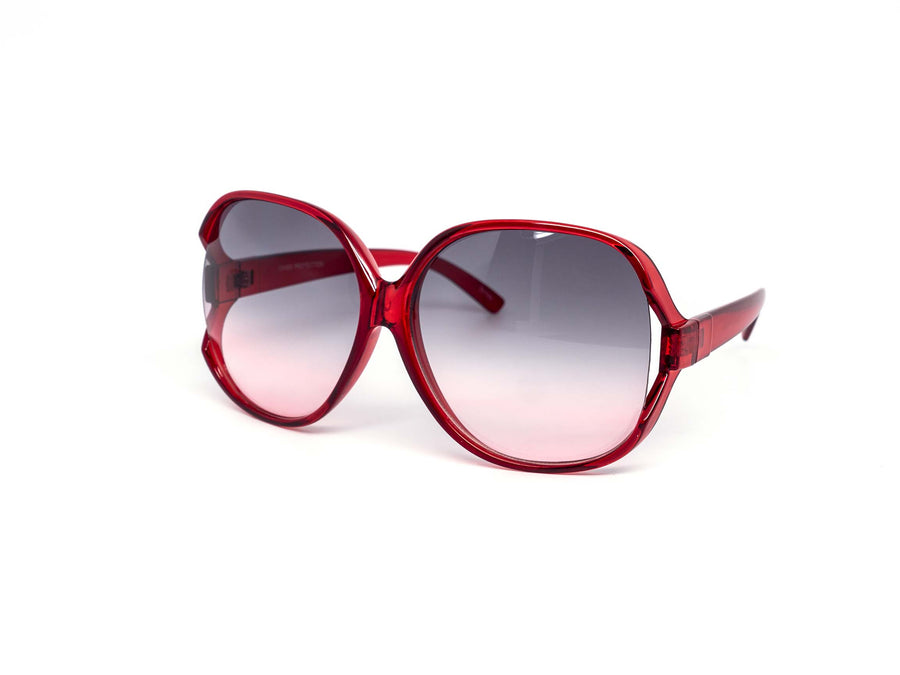 12 Pack: Classy Oversized Duo-tone Round Wholesale Sunglasses