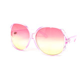 12 Pack: Classy Oversized Duo-tone Round Wholesale Sunglasses