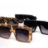 12 Pack: Elegant Oversized Chunky Gradient Wholesale Sunglasses