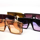 12 Pack: Elegant Oversized Chunky Duo-tone Wholesale Sunglasses