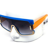 12 Pack: High Fashion Oversized Shield Gradient Wholesale Sunglasses