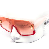 12 Pack: High Fashion Oversized Shield Gradient Wholesale Sunglasses