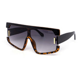 12 Pack: High Fashion Oversized Shield Gradient Wholesale Sunglasses