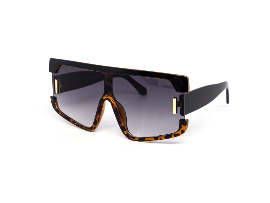 12 Pack: High Fashion Oversized Shield Gradient Wholesale Sunglasses