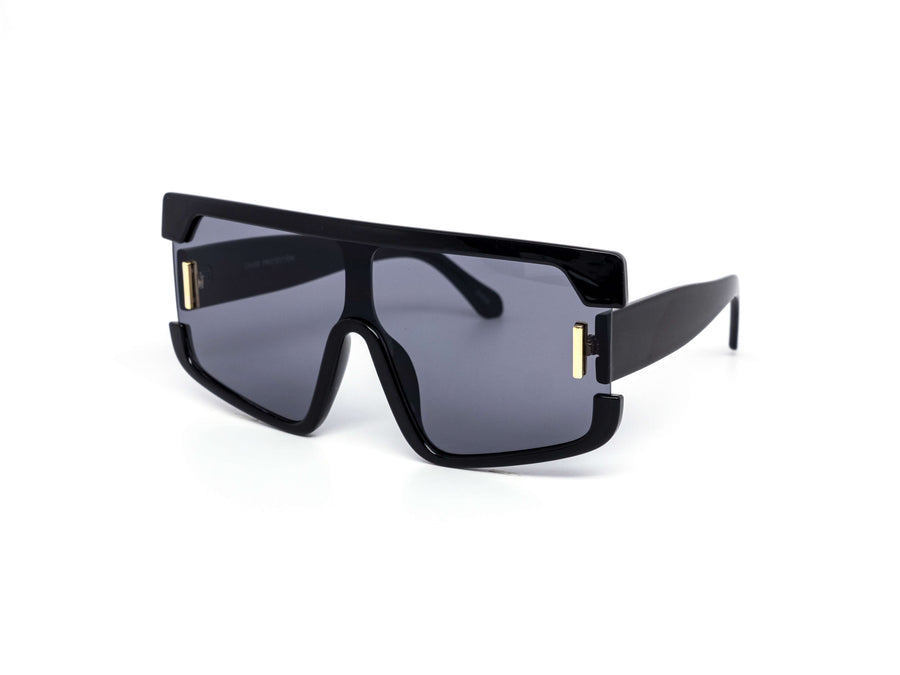 12 Pack: High Fashion Oversized Shield Gradient Wholesale Sunglasses