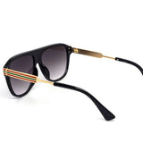 12 Pack: Sleek Color Stripes Aviator Wholesale Sunglasses
