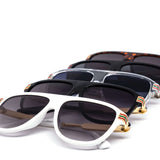 12 Pack: Sleek Color Stripes Aviator Wholesale Sunglasses