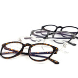 12 Pack: Minimal Round Solid Blue Light Filtering Wholesale Glasses