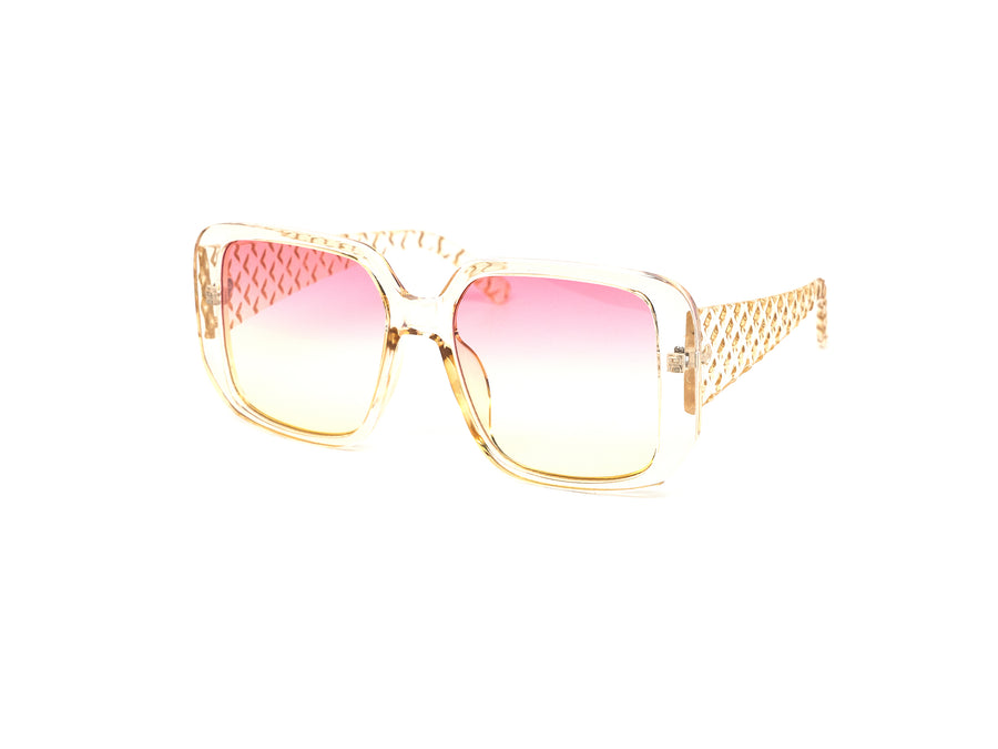 12 Pack: Oversized Square Waffle Fashion Wholesale Sunglasses