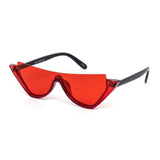 12 Pack: Unique Semi-rimless Color Cateye Wholesale Sunglasses