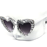 12 Pack: Icicle Rhinestone Heart Wholesale Sunglasses