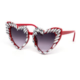 12 Pack: Icicle Rhinestone Heart Wholesale Sunglasses