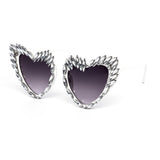 12 Pack: Icicle Rhinestone Heart Wholesale Sunglasses