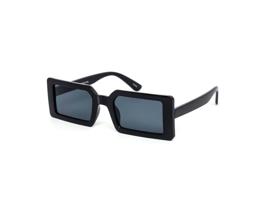 12 Pack: Simple Chunky Trendy Rectangular Wholesale Sunglasses