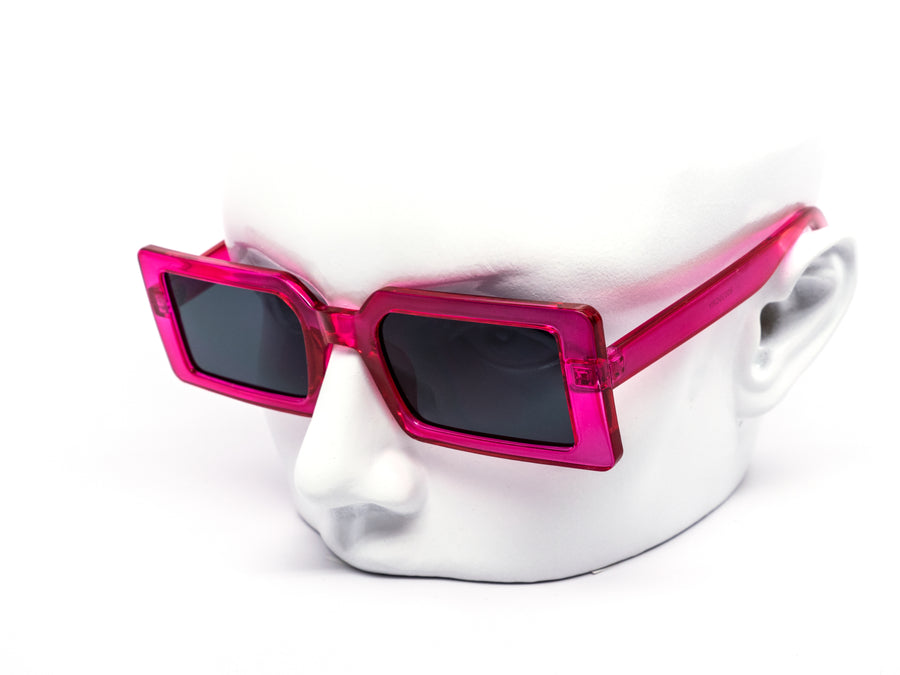 12 Pack: Neon Chunky Trendy Rectangular Wholesale Sunglasses