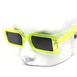 12 Pack: Neon Chunky Trendy Rectangular Wholesale Sunglasses
