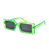 12 Pack: Neon Chunky Trendy Rectangular Wholesale Sunglasses