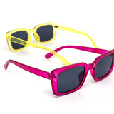 12 Pack: Colorful Chunky Rounded Rectangular Wholesale Sunglasses