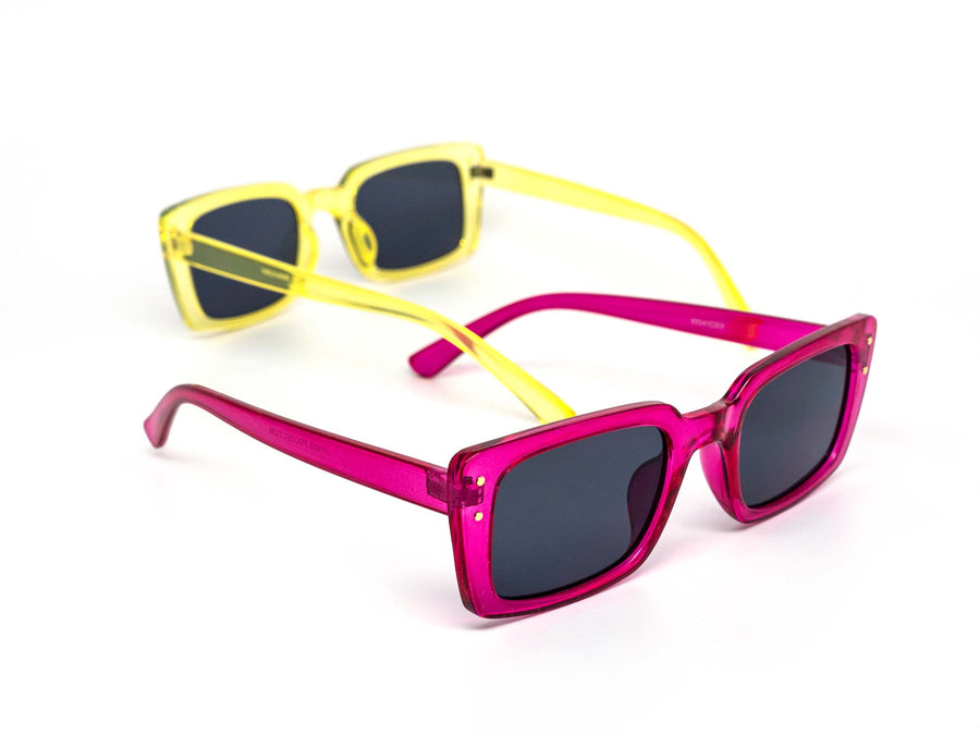 12 Pack: Colorful Chunky Rounded Rectangular Wholesale Sunglasses