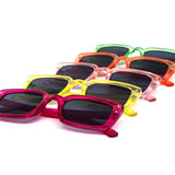 12 Pack: Colorful Chunky Rounded Rectangular Wholesale Sunglasses