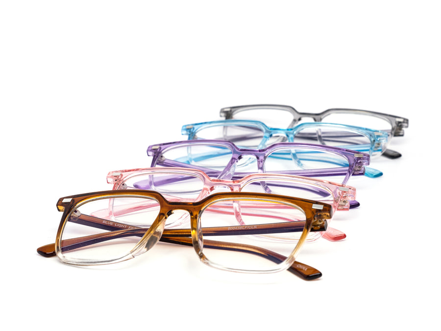 12 Pack: Minimal Gradient Blue Light Filtering Wholesale Eyeglasses