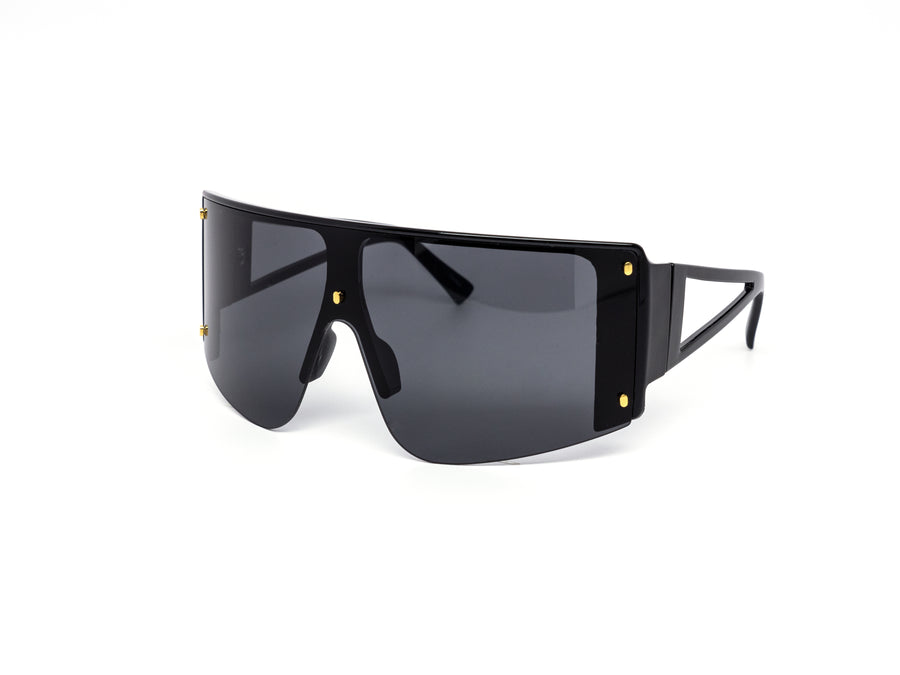 12 Pack: Rimless Full Shield Mirror Wrapper Wholesale Sunglasses