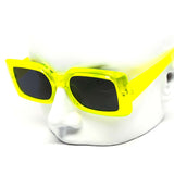 12 Pack: Trendy Minimalist Neon Square Wholesale Sunglasses