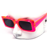 12 Pack: Trendy Minimalist Neon Square Wholesale Sunglasses
