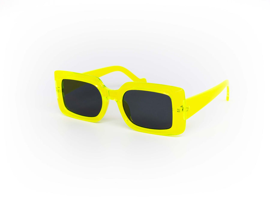 12 Pack: Trendy Minimalist Neon Square Wholesale Sunglasses