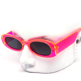 12 Pack: Retro Chunky Oval Neon Wholesale Sunglasses