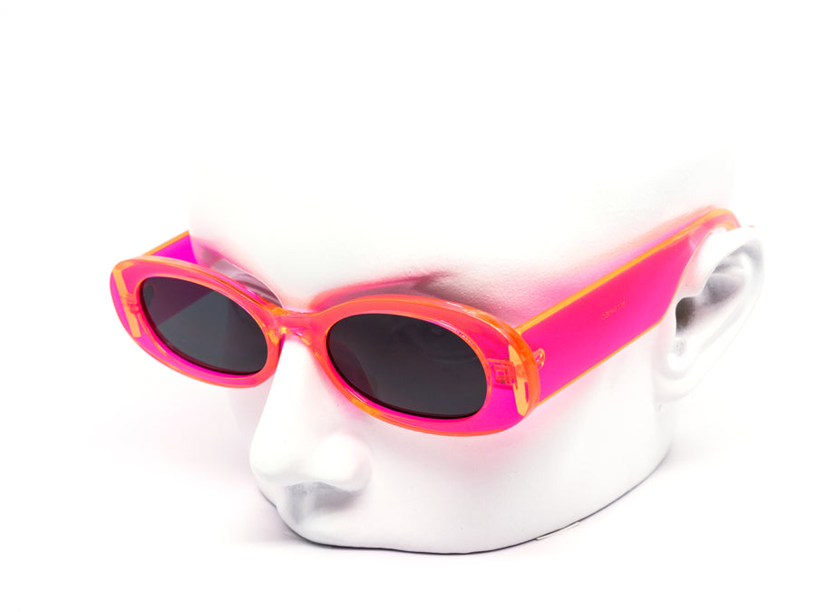 12 Pack: Retro Chunky Oval Neon Wholesale Sunglasses
