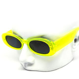 12 Pack: Retro Chunky Oval Neon Wholesale Sunglasses