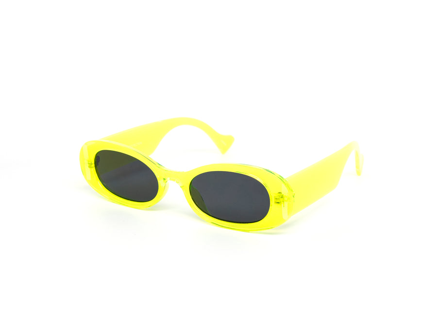 12 Pack: Retro Chunky Oval Neon Wholesale Sunglasses