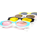12 Pack: Unique High Fashion Round Concave Wholesale Sunglasses