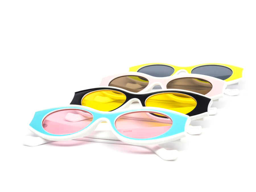 12 Pack: Unique High Fashion Round Concave Wholesale Sunglasses